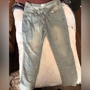 Fashion Nova Light Blue Straight Leg Jeans